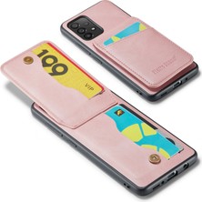 Cool-M Samsung Galaxy A53 5g Rfıd Engelleme Kart Tutucu Kickstand Case Pu Deri+Tpu Telefon Kabuğu (Yurt Dışından)