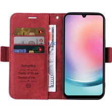 Cool-M Samsung Galaxy A24 4g Telefon Cüzdan Stand Kılıfı Baskılı Hat Pu Deri Kapak (Yurt Dışından)