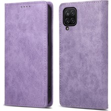 Cool-M Samsung Galaxy A12 Stand Pu Deri Telefon Kapağı Rfıd Engelleme Cüzdan Telefon Kılıfı (Yurt Dışından)