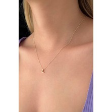 Fiyonk Kuyumculuk 14 Ayar Altın L Harfli Kolye