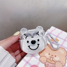 Bagies Air pods Uyumlu Şeffaf Ayıcık Pooh Air pods Kulaklık Kılıfı