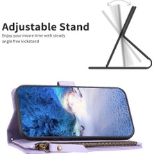 Cool-M Samsung Galaxy A32 4g Pu Deri Fermuar Cep Telefonu Kasası Standı Cüzdan Kapağı (Yurt Dışından)