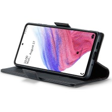 Cool-M Samsung Galaxy A53 5g Rfıd Engelleme Cüzdan Kılıfı Litchi Doku Deri Deri Stand Telefon Kapağı (Yurt Dışından)