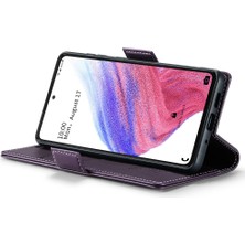 Cool-M Samsung Galaxy A53 5g Rfıd Engelleme Cüzdan Kılıfı Litchi Doku Deri Deri Stand Telefon Kapağı (Yurt Dışından)