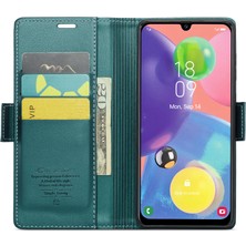 Cool-M Samsung Galaxy A70/A70S Cüzdan Stand Telefon Deri Kılıfı Rfıd Engelleme Telefon Kapağı (Yurt Dışından)