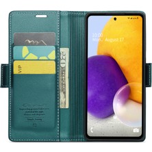 Cool-M Samsung Galaxy A72 4g/5g Rfıd Engelleyen Telefon Deri Kılıf Cüzdan Stand Kapağı (Yurt Dışından)