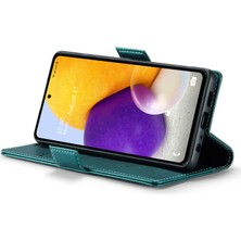 Cool-M Samsung Galaxy A72 4g/5g Rfıd Engelleyen Telefon Deri Kılıf Cüzdan Stand Kapağı (Yurt Dışından)