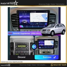 Navistar Kia Sorento  2002 - 2011 Model 2gb + 32GB Android 13 Kablosuz Ca