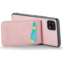 Cool-M Samsung Galaxy A22 5g Kart Yuvaları Pu Deri+Tpu Telefon Kickstand Cover (Yurt Dışından)