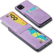 Cool-M Samsung Galaxy A22 5g Kart Yuvaları Pu Deri+Tpu Telefon Kickstand Cover (Yurt Dışından)