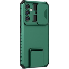 Cool-M Samsung Galaxy A34 5g Kickstand Telefon Kılıfı Pc+ Tpu Slayt Kamera Kapağı ile Telefon Koruyucusu (Yurt Dışından)