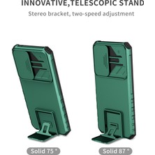 Cool-M Samsung Galaxy A34 5g Kickstand Telefon Kılıfı Pc+ Tpu Slayt Kamera Kapağı ile Telefon Koruyucusu (Yurt Dışından)