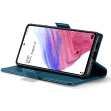 Cool-M Samsung Galaxy A53 5g Rfıd Engelleme Cüzdan Kılıfı Litchi Doku Deri Deri Stand Telefon Kapağı (Yurt Dışından)