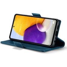 Cool-M Samsung Galaxy A72 4g/5g Rfıd Engelleyen Telefon Deri Kılıf Cüzdan Stand Kapağı (Yurt Dışından)