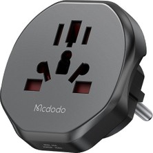 Mcdodo CP-4550 Priz Dönüştürücü - Universal Seyahat Adaptörü - Siyah