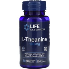 Life Extension L-Theanine 100 mg 60 Vegetarian Capsules