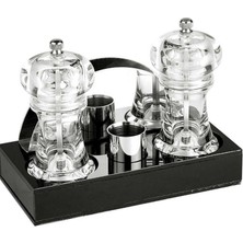 Biradlı Dörtlü Karabiber Değirmen Seti