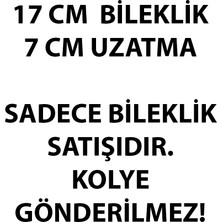 Jadenne Yeni ve Şık Italyan Ezme Yassı 17+7 cm 14 Ayar Altın Kaplama Bileklik