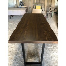 Bintaş Mobilya Doğal Kütük Ağaç Bar Masası Modelleri 60X160.CM