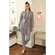 Feyza Artış 11301 Kadın Sabahlıklı Pijama Takımı
