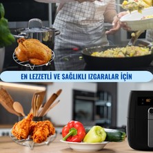 Dolphfin Tüm Fritözler İle Uyumlu Paslanmaz Çelik Air Fryer Izgarası