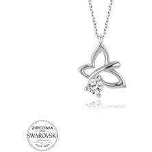 Lucky Life Swarovski Taşlı 925 Ayar Gümüş Yusufcuk Kadın Kolye