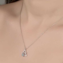 Lucky Life Swarovski Taşlı 925 Ayar Gümüş Yusufcuk Kadın Kolye