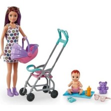 Lisinya Mattel Barbie Bebek Bakıcılığı Oyun Seti Lisanslı Ürün -GXT34 (Lisinya)