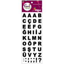 Harf Figürlü Sticker