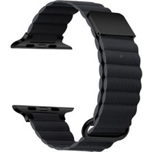 Nettech Apple Watch Seri 44/42 mm Uyumlu Deri Kordon