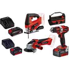 Einhell Te-Tk 18/3 Li Kit Akülü Alet Set 2x 4AH Akü+1x 2.5AH Akü+3x Dolum Cihazı