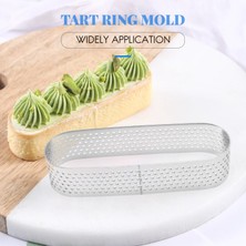 Galaxxy Adet Oval Tartlet Kalıpları Fransız Tatlı Mousse Meyveli Turta Tart Halkası Kiş Kek Kalıbı, Paslanmaz Çelik Tart Mousse Ring (Yurt Dışından)