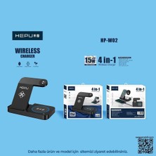 Hepu HP-W02 4in1 Kablosuz Hızlı Şarj Standı