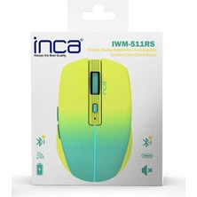 Inca IWM-511RS DUAL Mod Bluetooth+Wireless rechargeable gradient Color Silent Mouse