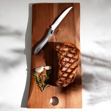 Nehir Yağız Steak Biftek Et Kahvaltı Çelik Bıçak 23 cm