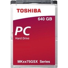 Toshiba HDD - 640 GB 5400 Rpm Sata Iı 3 Gb/sn 8 MB Önbellek 2,5 Inç