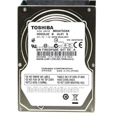 Toshiba HDD - 640 GB 5400 Rpm Sata Iı 3 Gb/sn 8 MB Önbellek 2,5 Inç