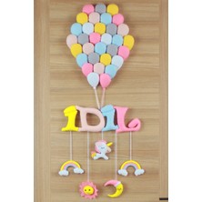 Renkli Hayallerim Idil İsimli Balonlar Bebek ve Hastane Odası Kapı Süsü