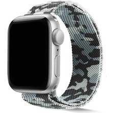 Heptek İletişim Apple Watch 2/3/4/5/6/7/8/se/nike 38MM 40MM 41MM Metal Kordon Tel Örgü Tasarım (Krd-40)