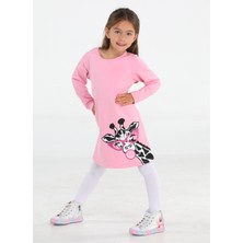 Casabony Muzip Zürafa Kız Çocuk Pembe Elbise