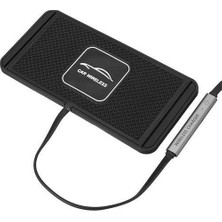 Polhammobile Polham 15W Ultra Hızlı USB Girişli Masaüstü Kablosuz Şarj Aleti,şarj Pedi, Kaydırmaz Kablosuz Şarj