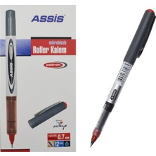 Assis 625 Patron Roller Kalem 0.7 mm Kırmızı 12 Adet