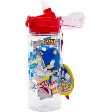 Wiggle Sonic The Hedgehog Pipetli Askılı Kilitlenebilir Su Matarası 500ML