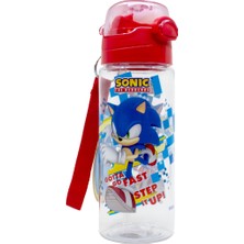 Wiggle Sonic The Hedgehog Pipetli Askılı Kilitlenebilir Su Matarası 500ML