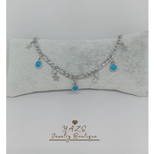 Yaze Jewelry Nazar Boncuklu ve Yıldızlı Şanş Kolyesi