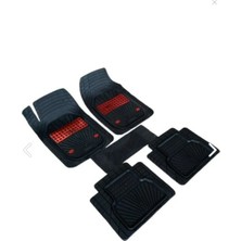 HLP Fiat Punto 5 Kapı 1999 - 2011 Arası 4d A+Plus Negro Kırmızı Oto Paspas