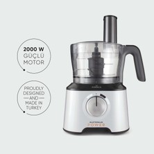 Karaca Mastermaid Power Multifunctional 10 in 1 Pearl White Gıda Hazırlama Seti 2000w