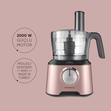 Karaca Mastermaid Power Multifunctional 10 in 1 Rosegold Gıda Hazırlama Seti