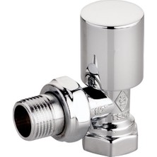 Kas Armatür 1/2″ Köşe Radyatör Vanası Krom