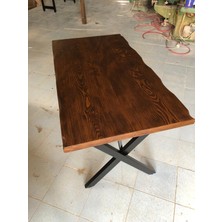 Bintaş Mobilya Kütük Ağaç Cafe Masa 70X130.CM